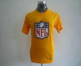 Wholesale Cheap Nike NFL Sideline Legend Authentic Logo Dri-FIT NFL Logo T-Shirt Yellow