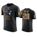 Wholesale Cheap Patriots #28 James White Black Men's Black History Month T-Shirt