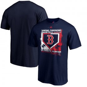 Wholesale Cheap Boston Red Sox Majestic 2019 Spring Training Grapefruit League Big & Tall Base on Balls T-Shirt Navy