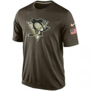 Wholesale Cheap Men's Pittsburgh Penguins Salute To Service Nike Dri-FIT T-Shirt