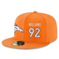 Cheap Denver Broncos #92 Sylvester Williams Snapback Cap NFL Player Orange with White Number Stitched Hat