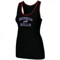 Wholesale Cheap Women's Nike Buffalo Bills Heart & Soul Tri-Blend Racerback Stretch Tank Top Black