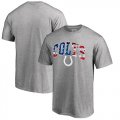 Wholesale Cheap Men's Indianapolis Colts Pro Line by Fanatics Branded Heathered Gray Banner Wave T-Shirt