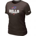 Wholesale Cheap Women's Nike Buffalo Bills Critical Victory NFL T-Shirt Brown