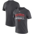 Wholesale Cheap Cincinnati Reds Nike Practice Performance T-Shirt Anthracite