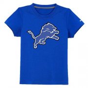 Wholesale Cheap Detroit Lions Sideline Legend Authentic Logo Youth T-Shirt Blue