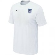 Wholesale Cheap Nike England 2014 World Small Logo Soccer T-Shirt White