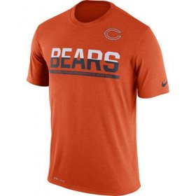 Wholesale Cheap Men\'s Chicago Bears Nike Practice Legend Performance T-Shirt Orange